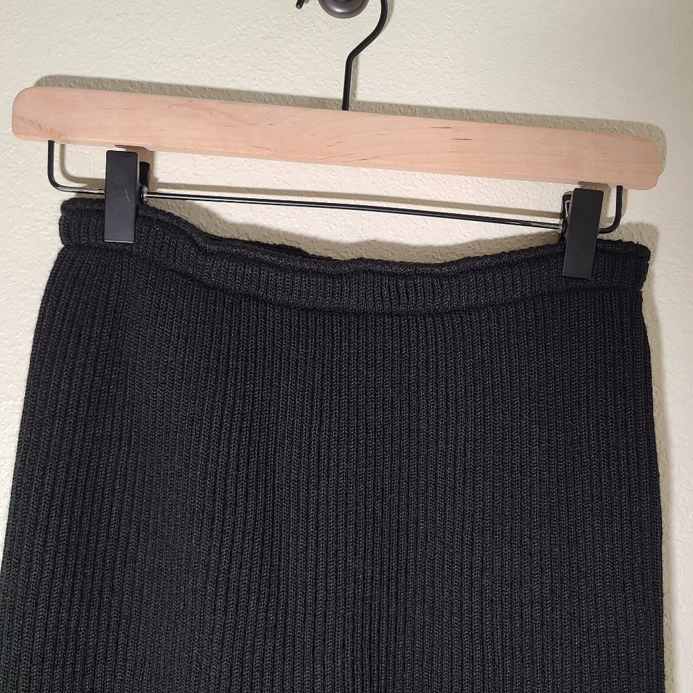 Vintage Joseph Tricot Ribbed Wool Midi Skirt - Picture 12 of 15